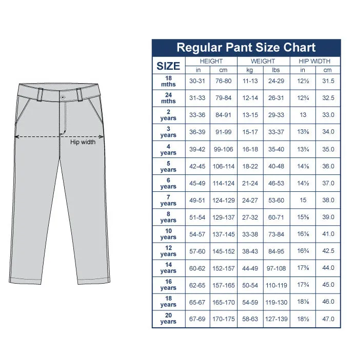 Navy Regular Fit Corduroy Pants