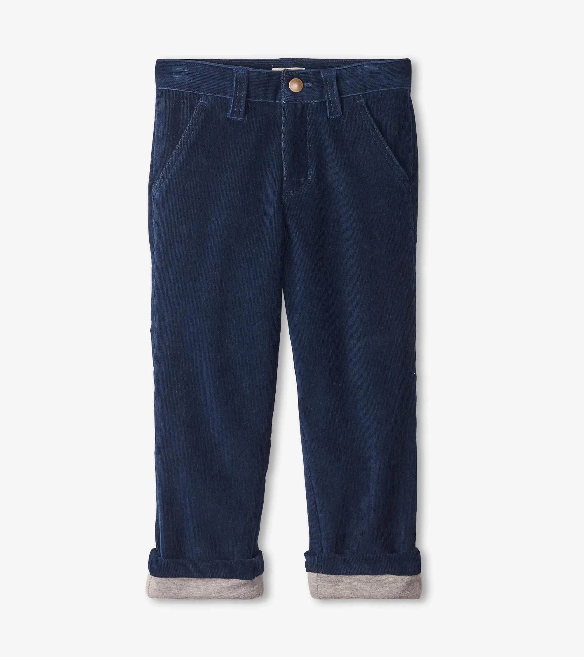 Navy Stretch Corduroy Pants