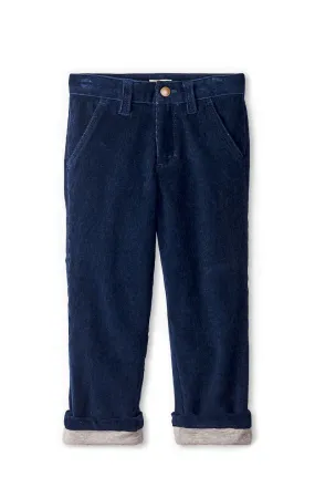 Navy Stretch Corduroy Pants