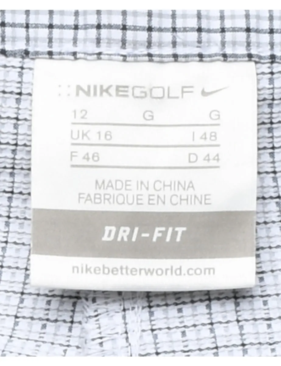 Nike Checked Light Grey Trousers - W34 L30