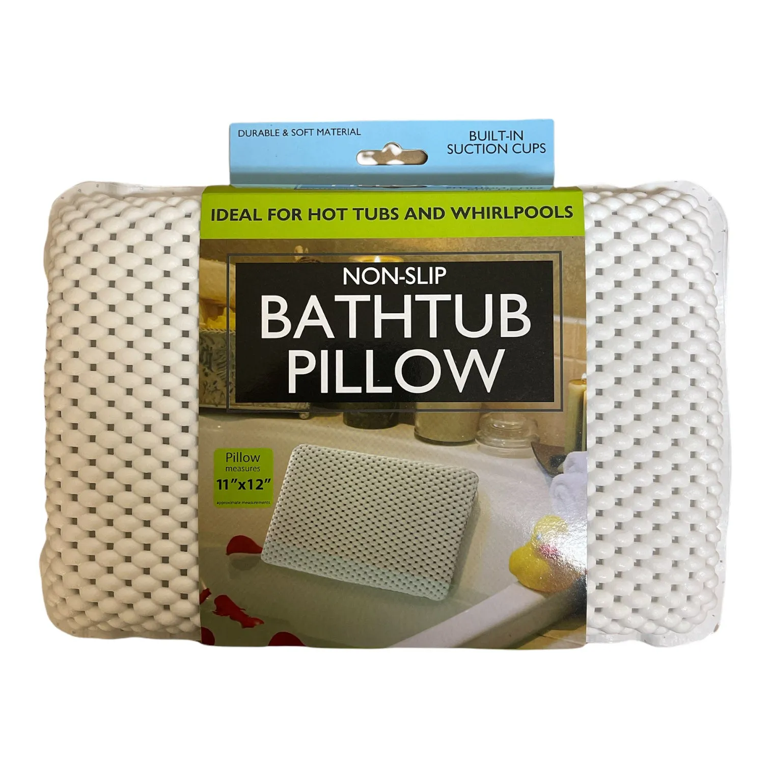 Non-Slip Bathtub Pillow with Suction Cups