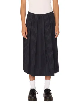 Obey Women's Madeline Pleated Skirt Dark Navy Multi 411550127 DNV