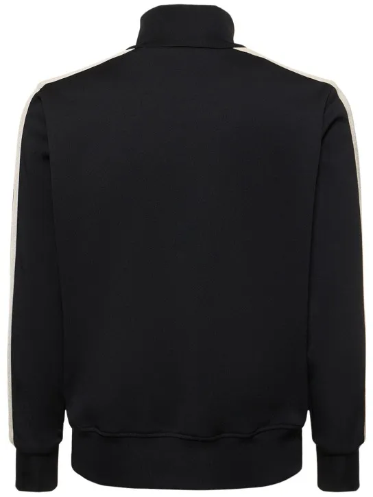Palm Angels   Monogram zip-up tech track sweatshirt 