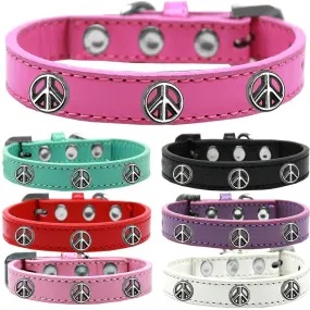 Peace Sign Dog Collar