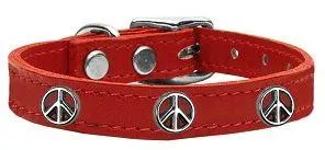 Peace Sign Dog Collar