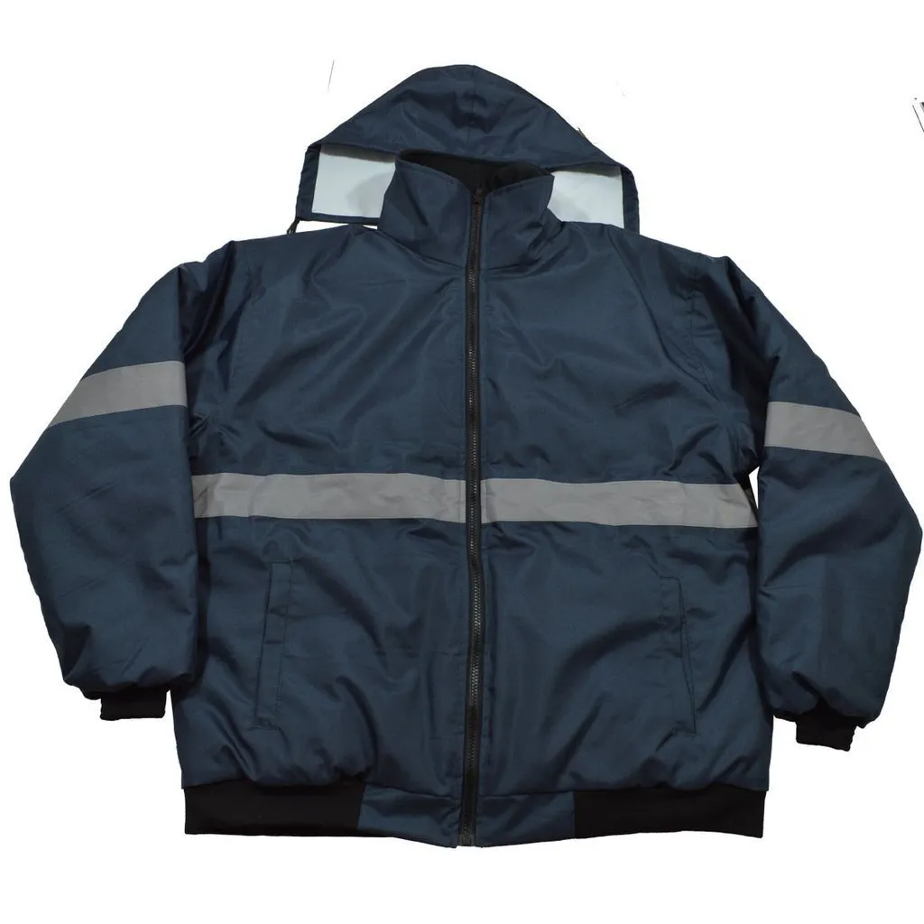 Petra Roc NVJB-S1 Enhanced Visibility Navy Blue Quilted Bomber Jacket