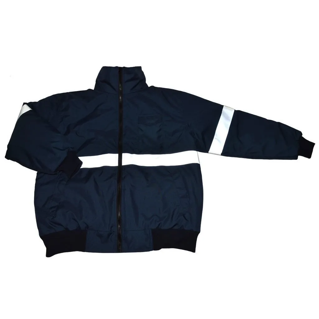 Petra Roc NVJB-S1 Enhanced Visibility Navy Blue Quilted Bomber Jacket