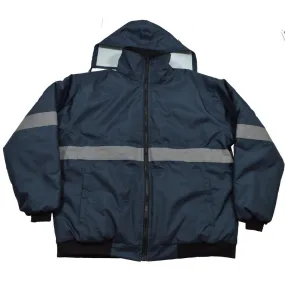 Petra Roc NVJB-S1 Enhanced Visibility Navy Blue Quilted Bomber Jacket
