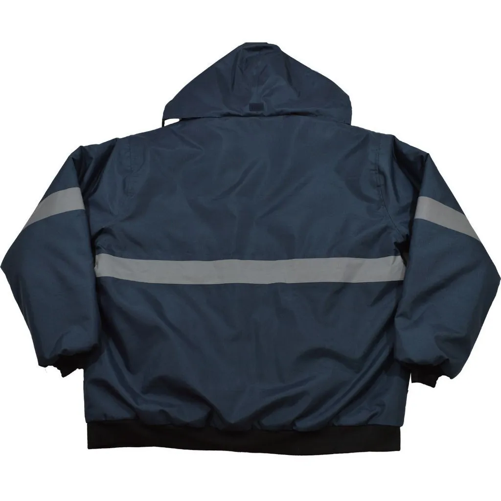 Petra Roc NVJB-S1 Enhanced Visibility Navy Blue Quilted Bomber Jacket