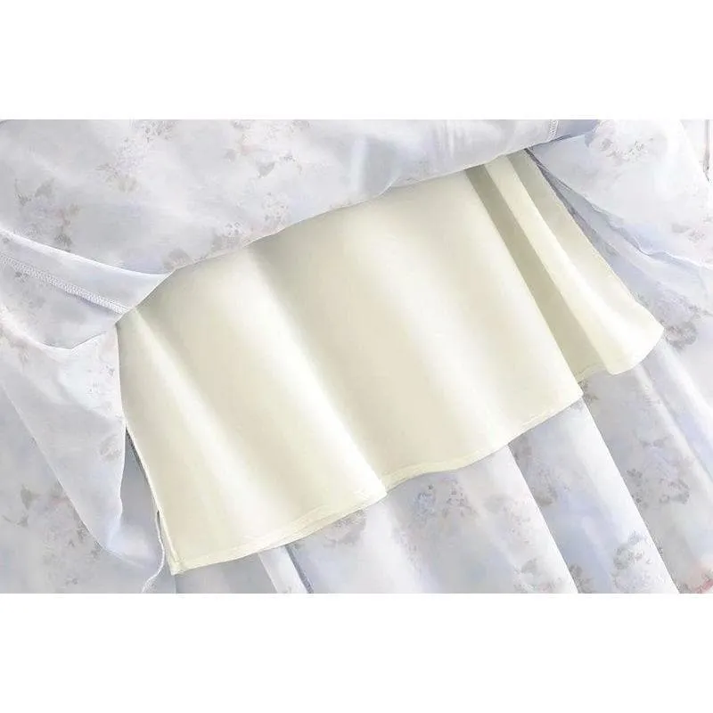 PLEATED RUFFLE SKIRT