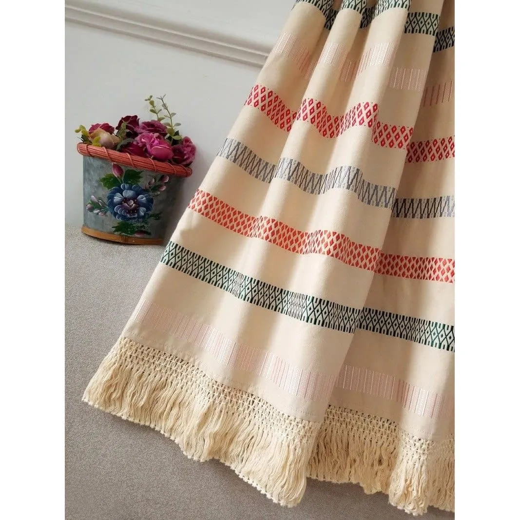 PLEATED TASSEL HIGH WAIST
