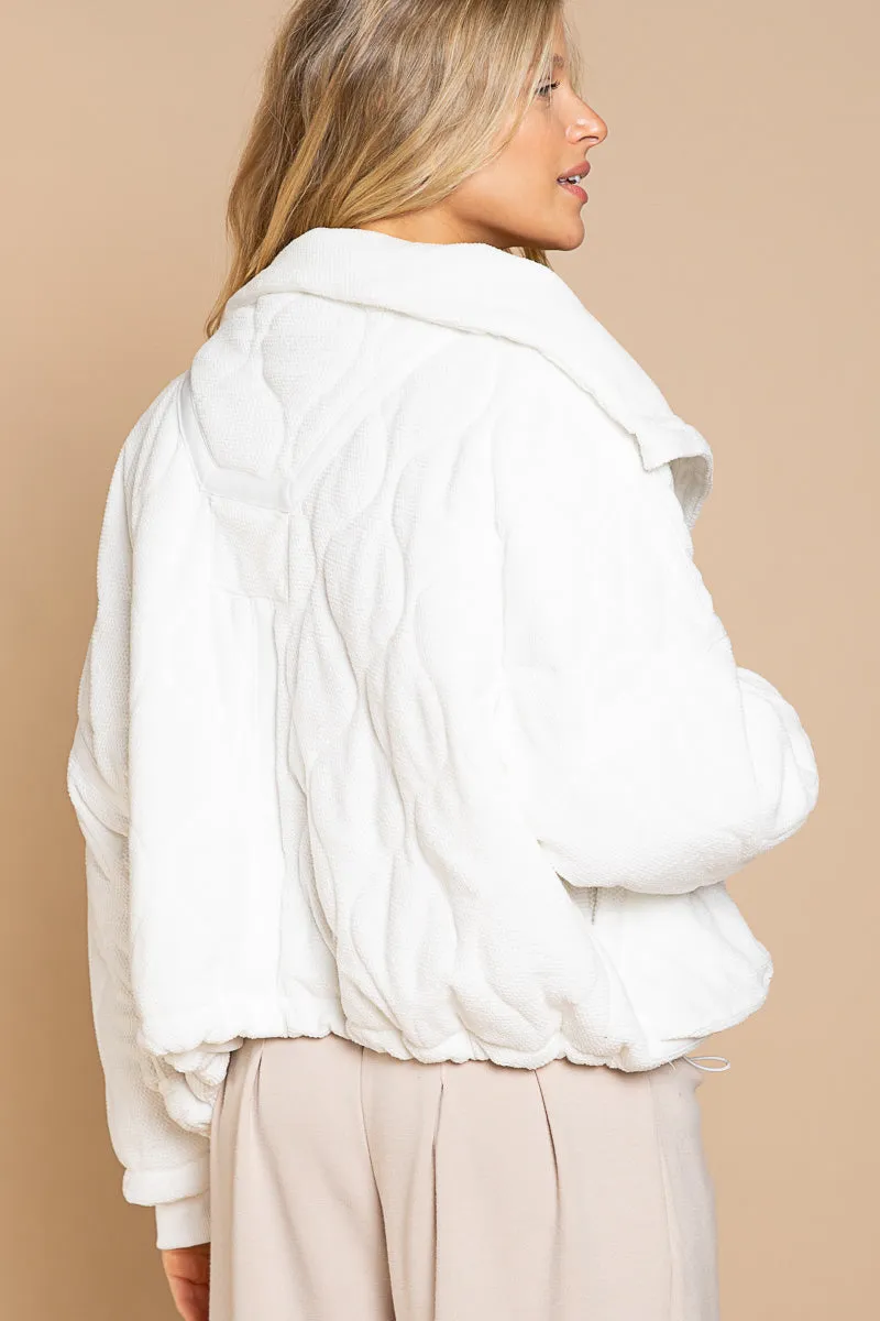 POL Thermal White Jacket - LARGE