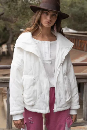 POL Thermal White Jacket - LARGE