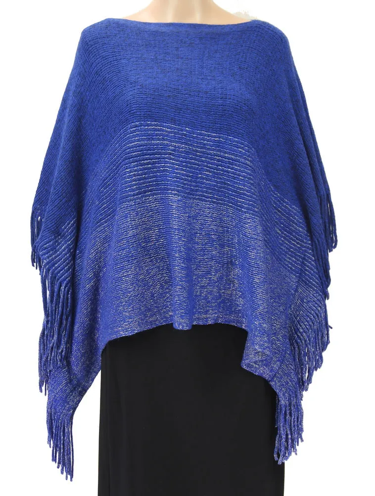 poncho top with lurex