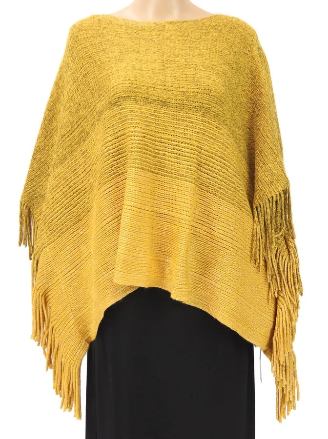 poncho top with lurex