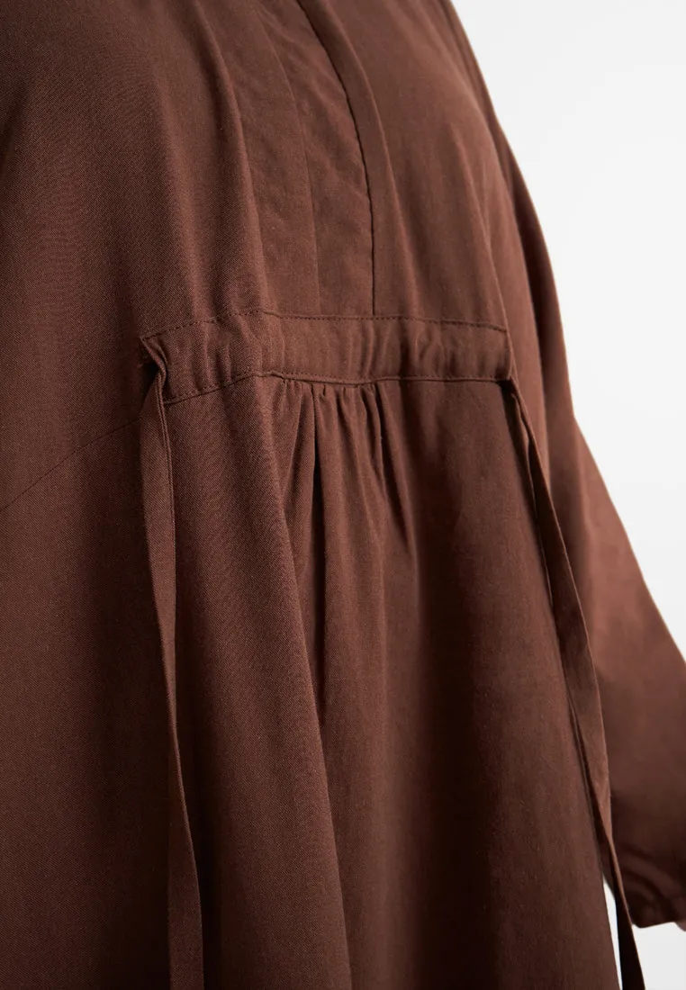 Ruchika Linen Tie-Knotted Midi Dress