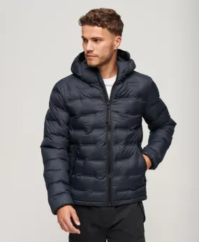 Short Quilted Puffer Coat-Eclipse Navy