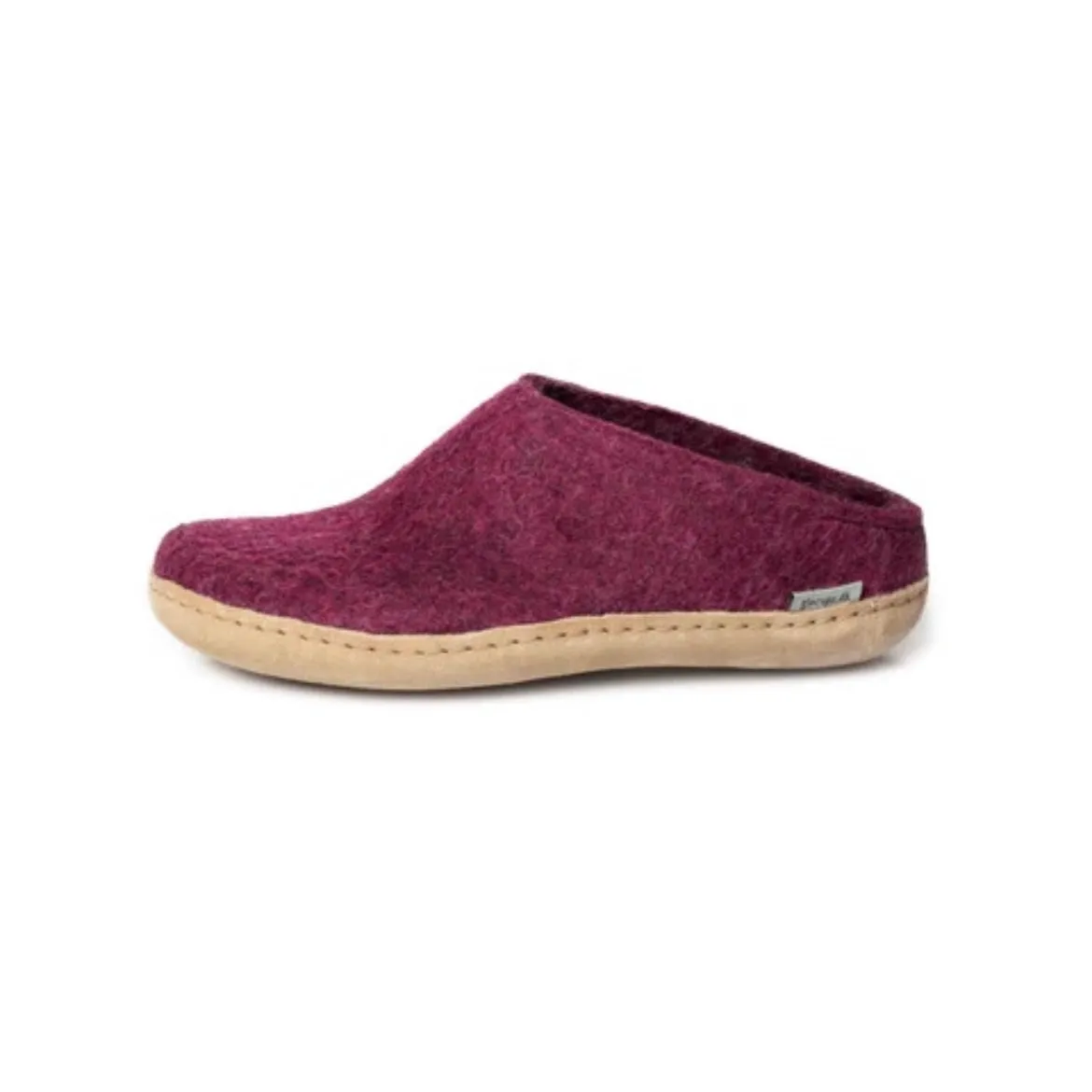 Slip-on with Leather Sole - Cranberry