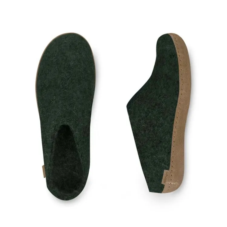 Slip-on with Leather Sole - Forest