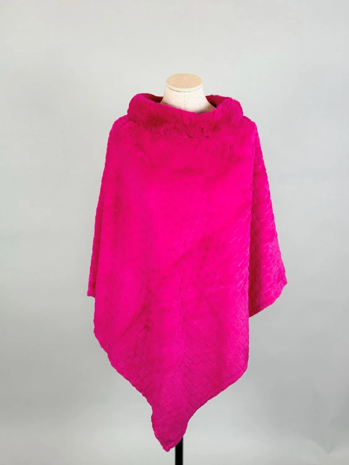 Soft Fur Woolen Poncho