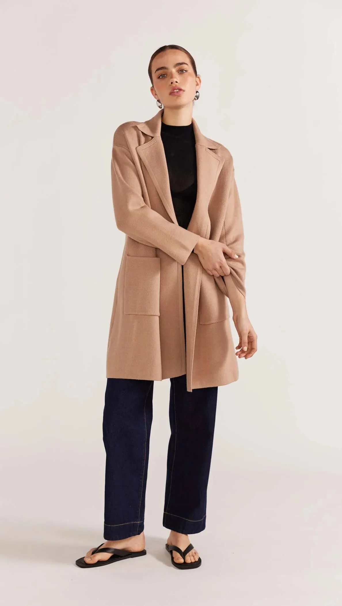 Staple The Label Marlowe Coatigan- Camel