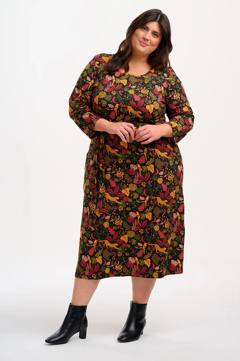 Sugarhill Brighton - Jungle Print Pernella Jersey Midi Dress