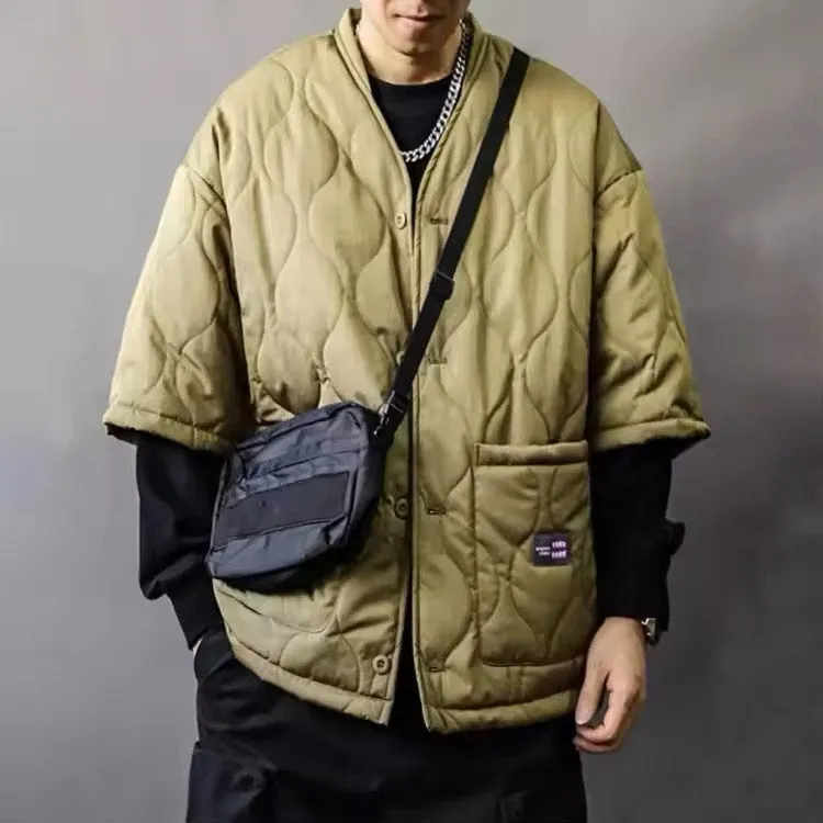 Taoist Edge Quilted Winter Jacket for Men
