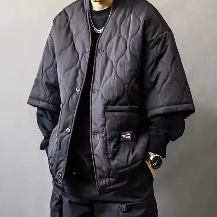 Taoist Edge Quilted Winter Jacket for Men