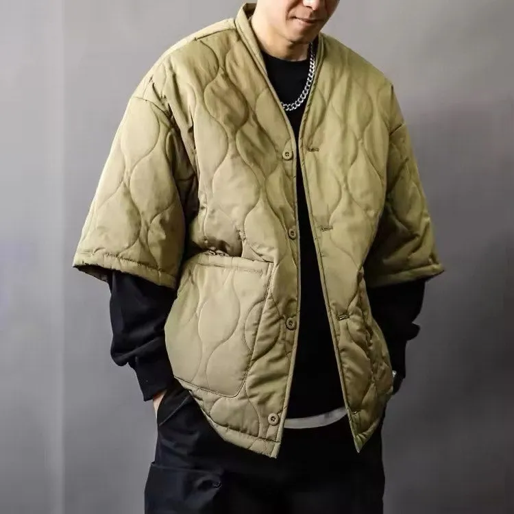 Taoist Edge Quilted Winter Jacket for Men
