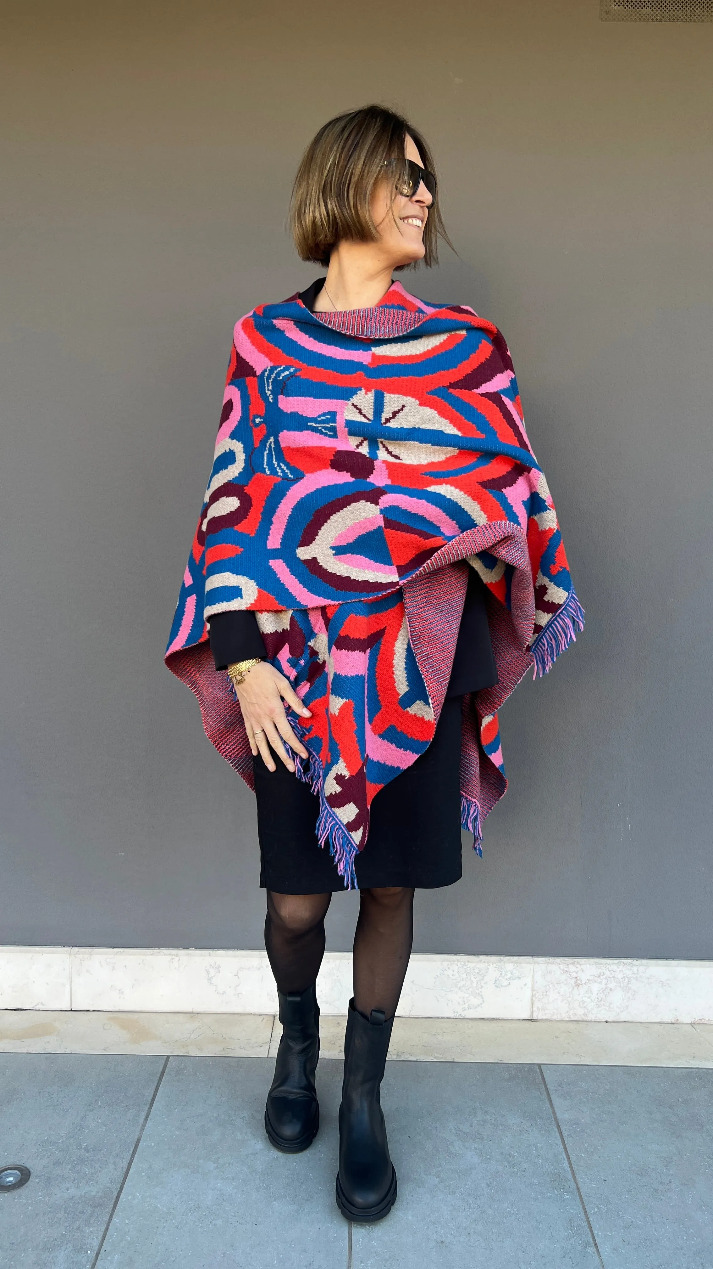 TÖÖCO - PONCHO KAPIX MULTICOLOR