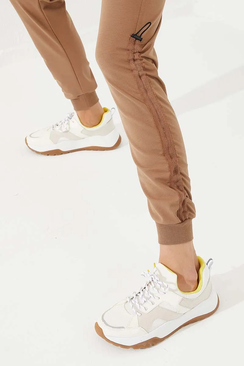 TMY Toprak Extrafor Detailed Comfortable Fit Cuffed Women's Sweatpants - 94587 - Euclid