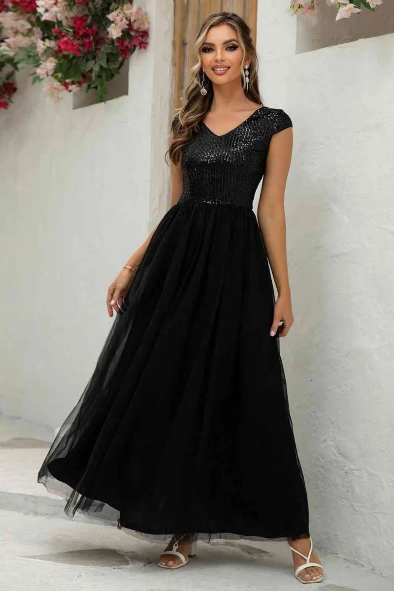 Until The Weekend Sequin Maxi Dress