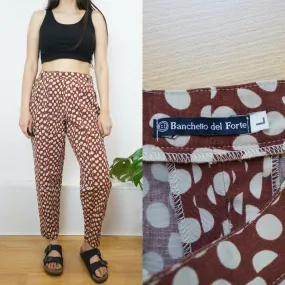 Vintage white brown Pants size M