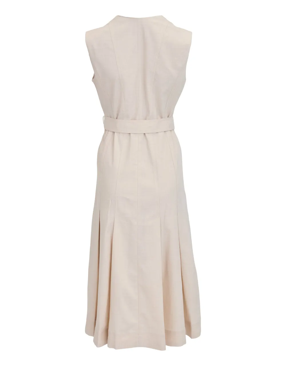 Wash Tencel Square Neck Midi Dress