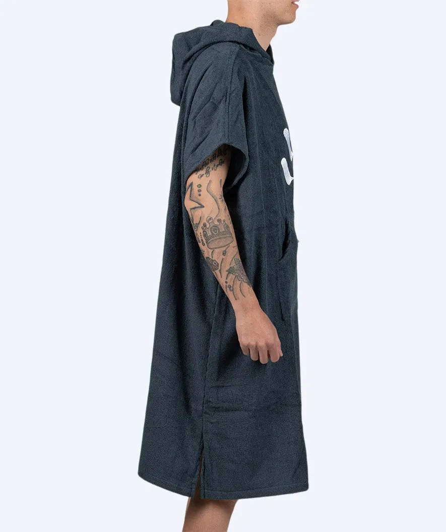 Watery badeponcho til voksne - Bomuld - Mørkeblå
