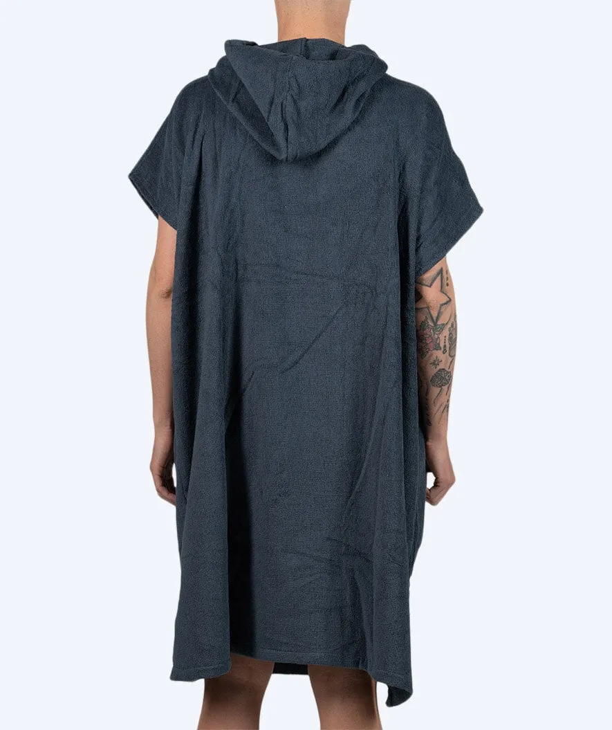 Watery badeponcho til voksne - Bomuld - Mørkeblå