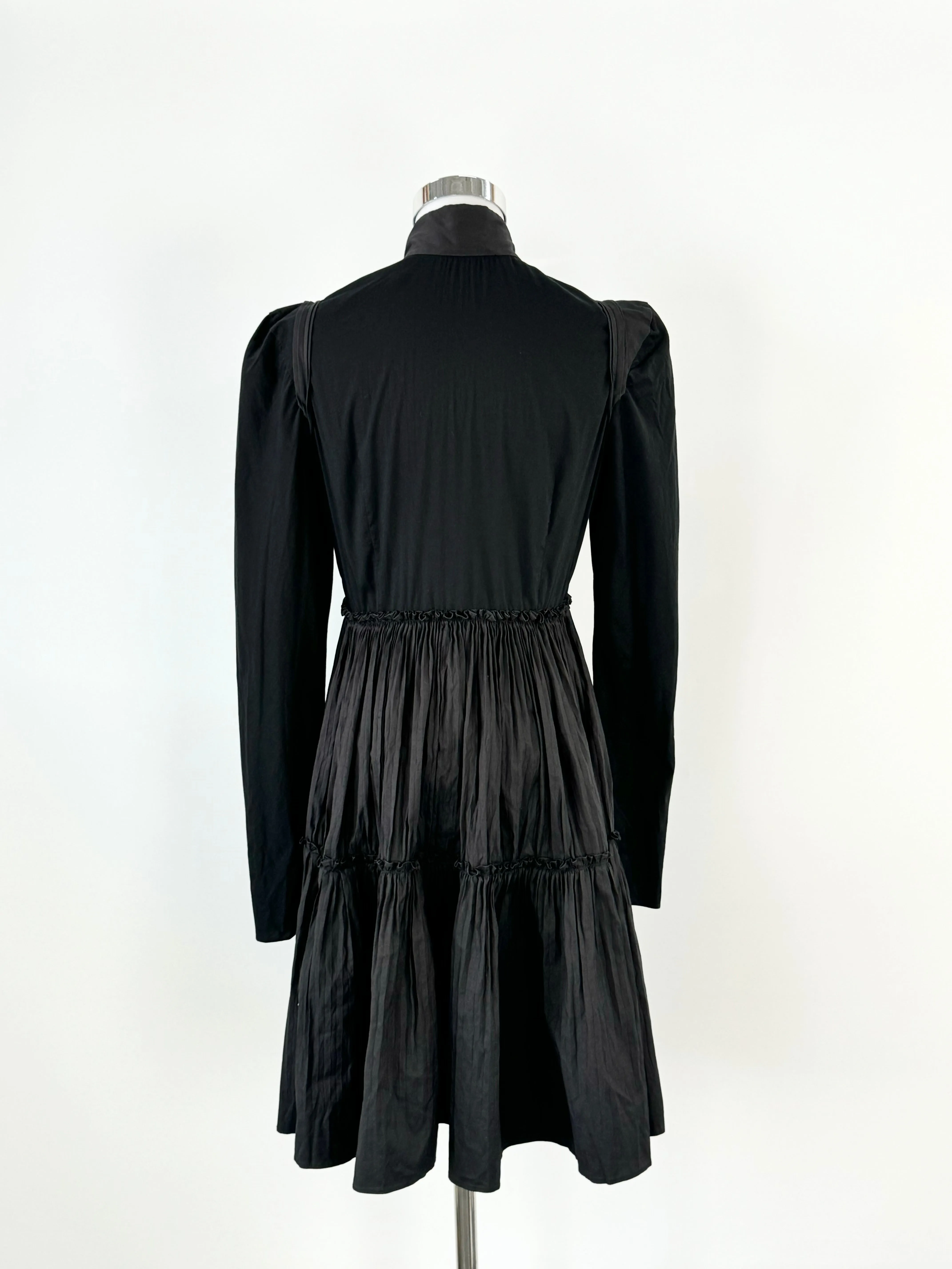 Willlow Black 'Shibori Pleats' Dress - AU10