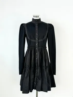 Willlow Black 'Shibori Pleats' Dress - AU10