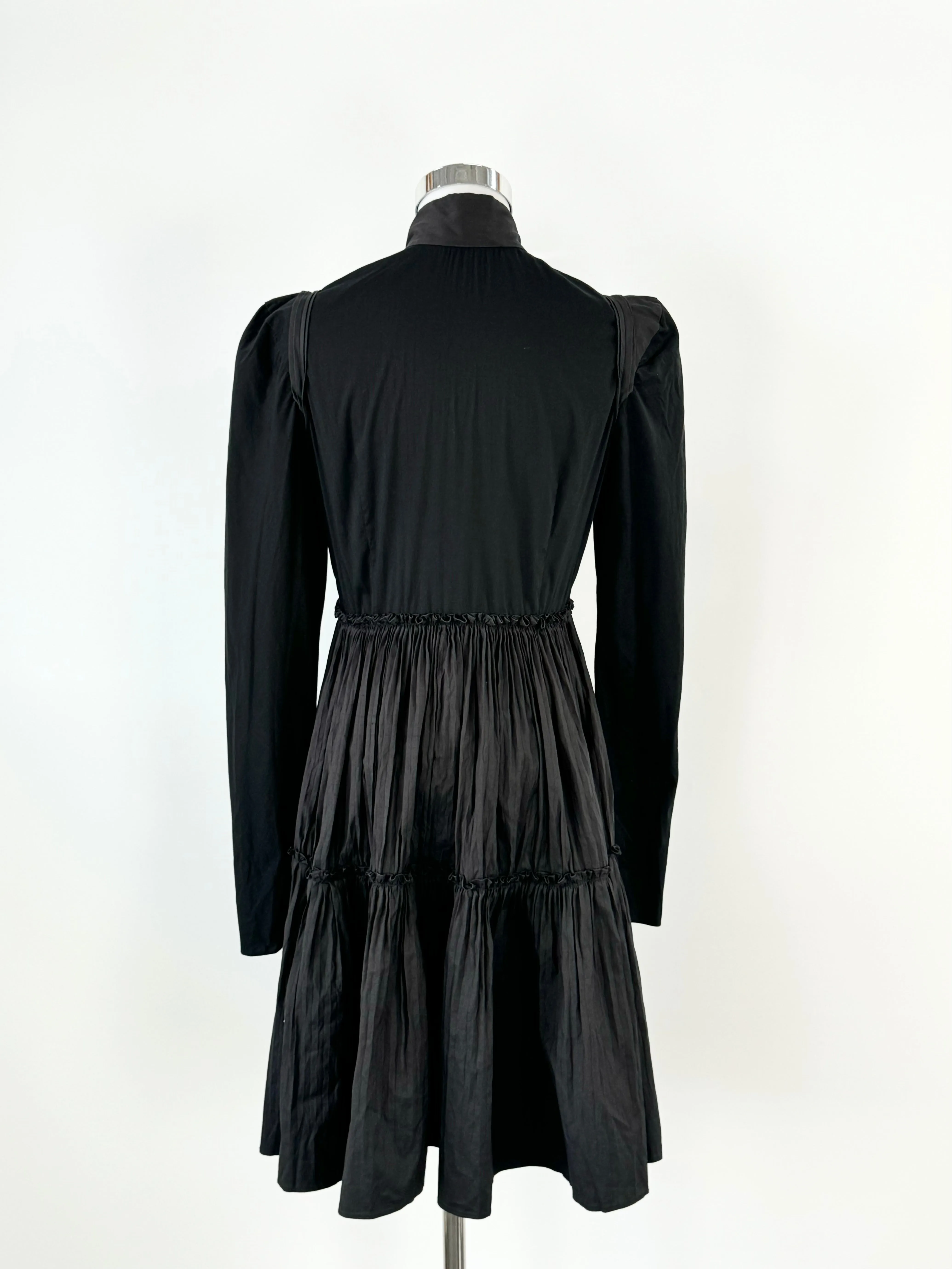 Willlow Black 'Shibori Pleats' Dress - AU10