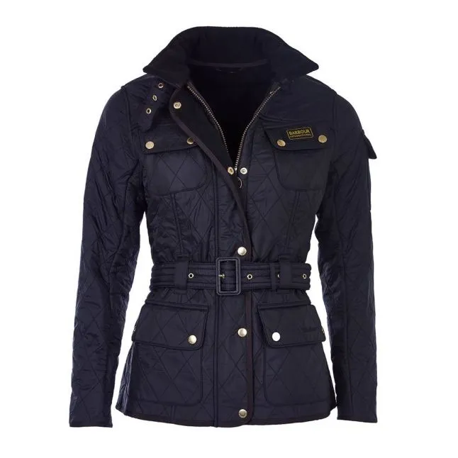 Womens Barbour International Black International Polarquilt Jacket